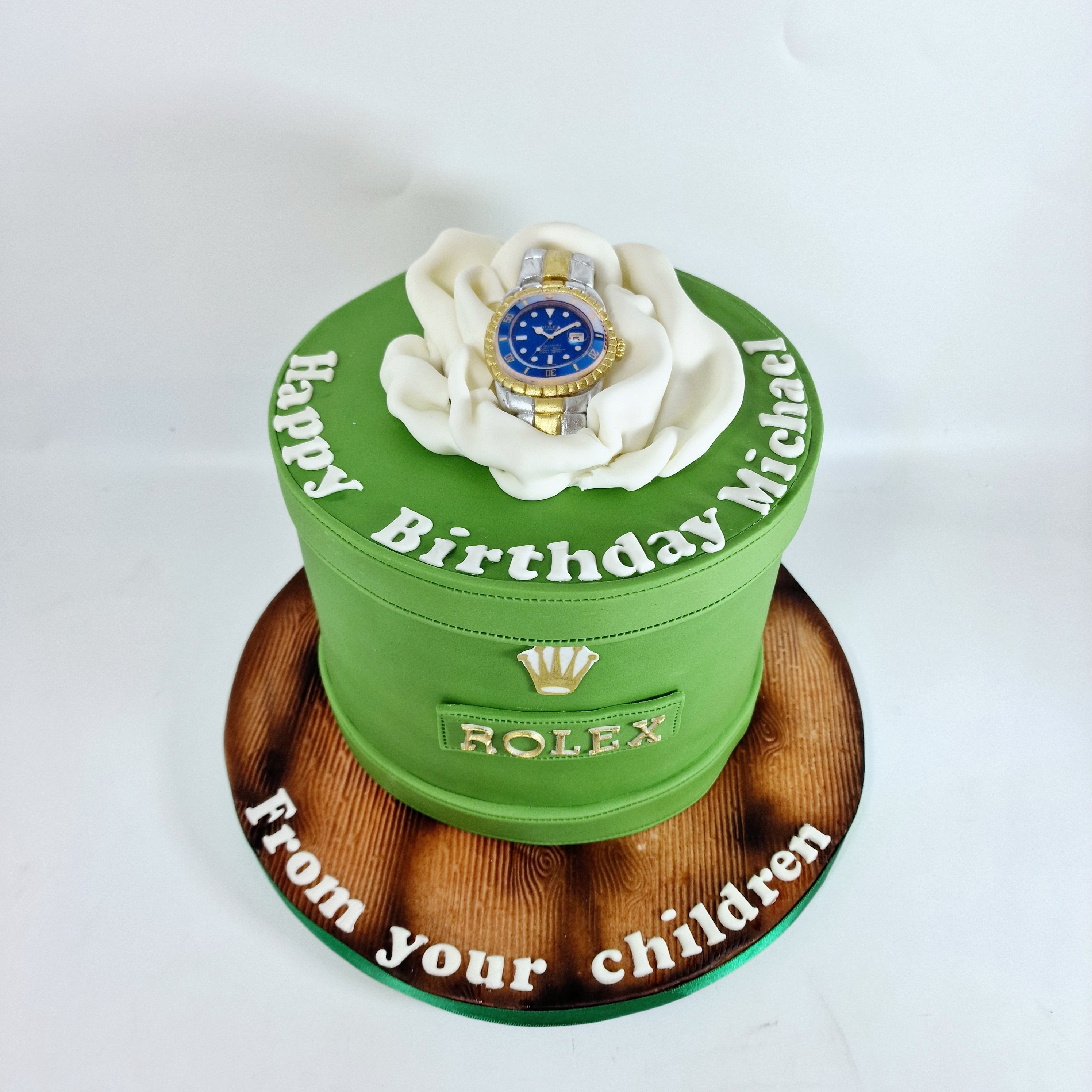 Rolex watch cake CakeObsession