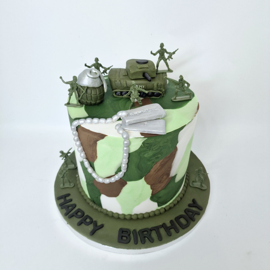 Military style cake