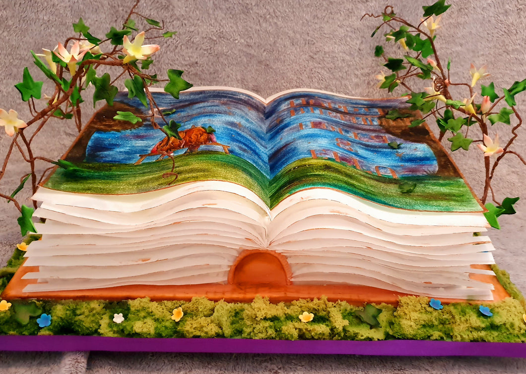Open Book Cake